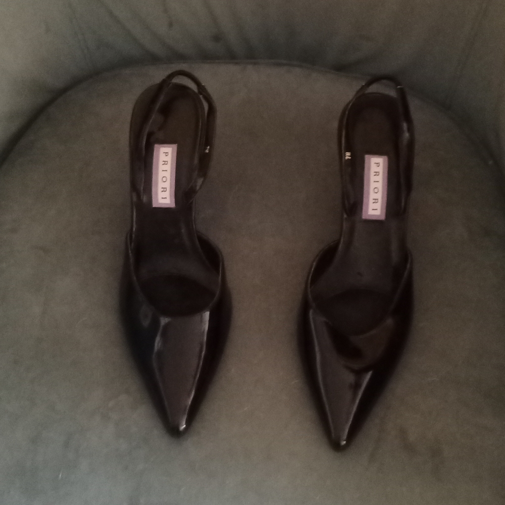 Natural Leather Italian shoes with heal
